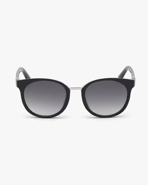 GUESS GU7601 52 01B UV-Protected Full-Rim Round Sunglasses