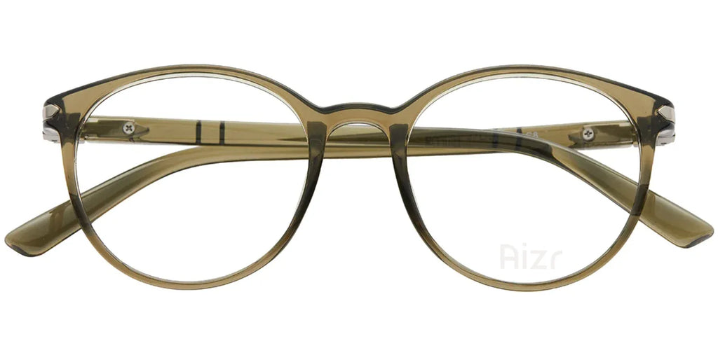 Brown eyeglasses on a white background