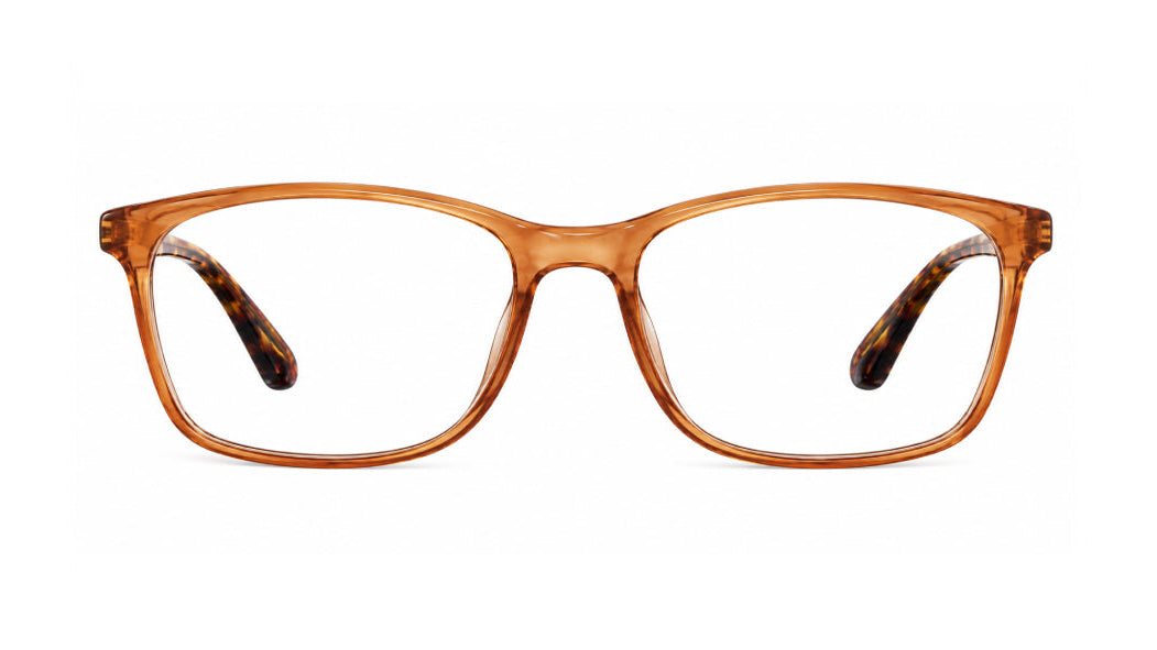 Brown square eyewear frame