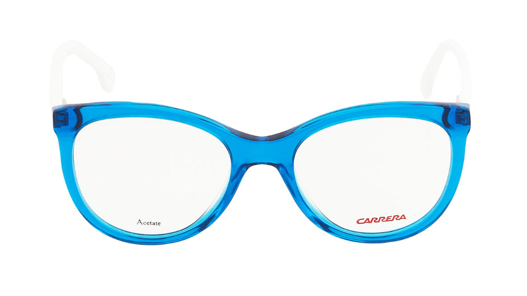 Cat eye blue and white kids frame