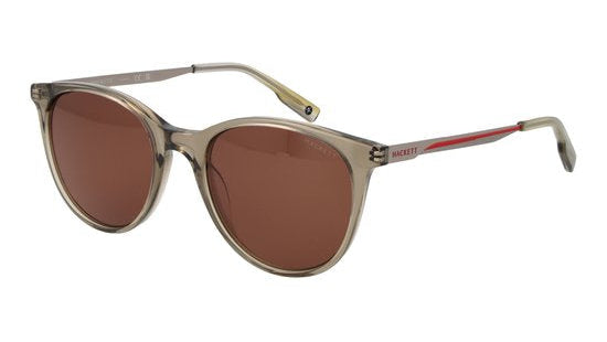 Gray sunglasses with brown lenses