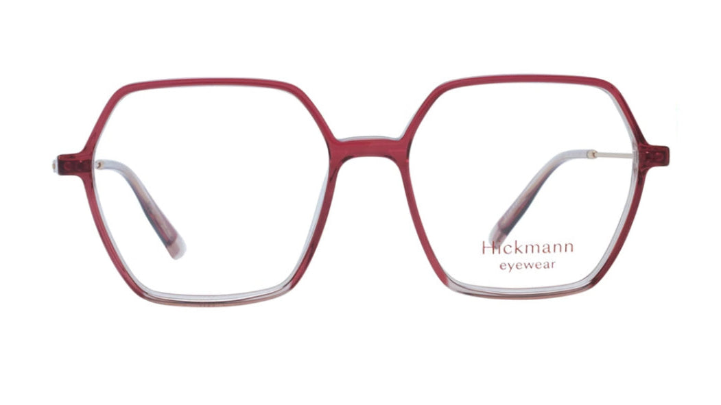 Hexagonal pink eyewear