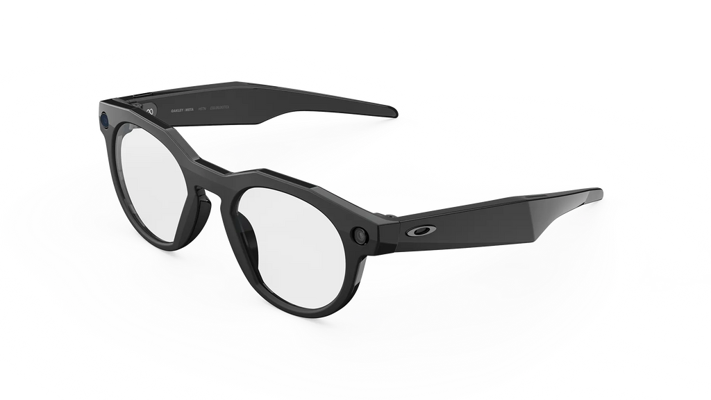 Oakley- Meta-Ai Glasses HSTN Black eyeglasses on a white background