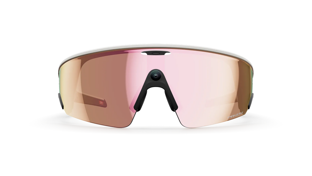 Oakley Ai glasses-vanguard  Sunglasses with pink reflective lenses on a white background