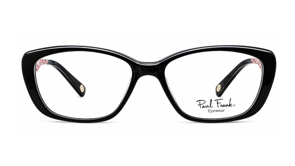 Cat eye black with pattern eyewear
