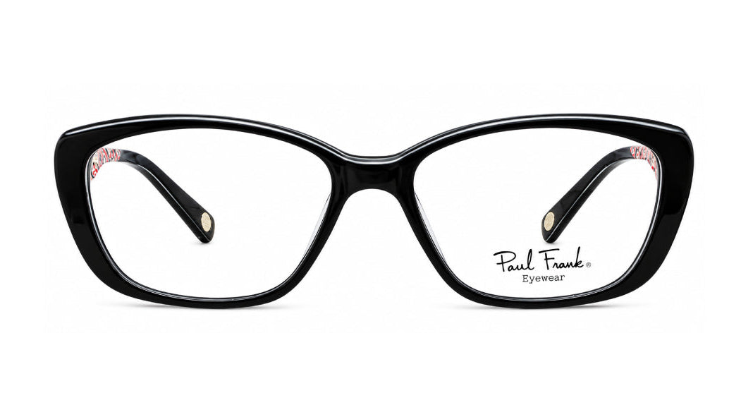 Cat eye black with pattern eyewear