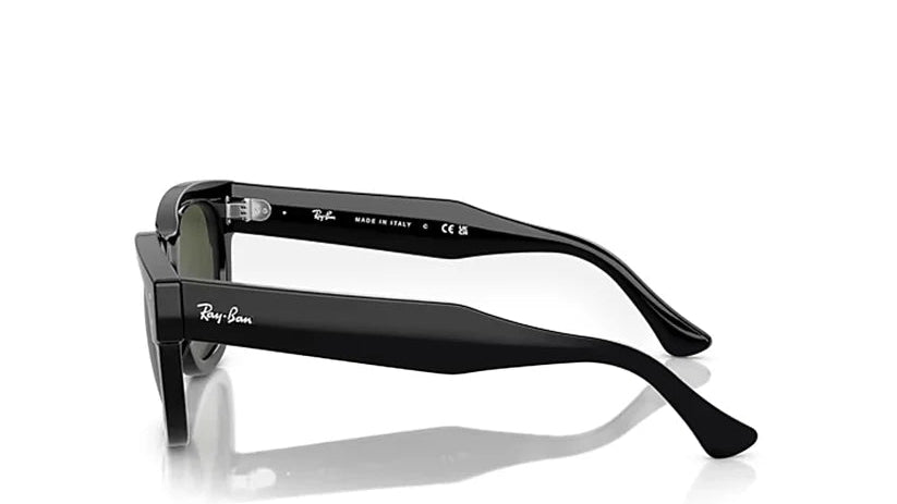 Black sunglasses on a white background