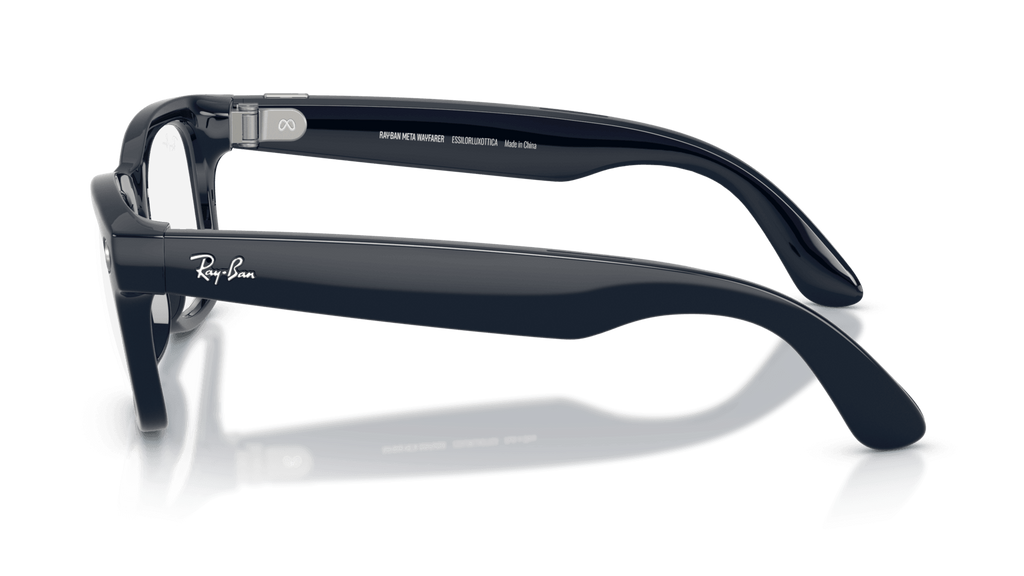 Ray-Ban | Meta Wayfarer Shiny Cosmic Blue -Transitions Gen 2Black Ray-Ban eyeglasses on a transparent background