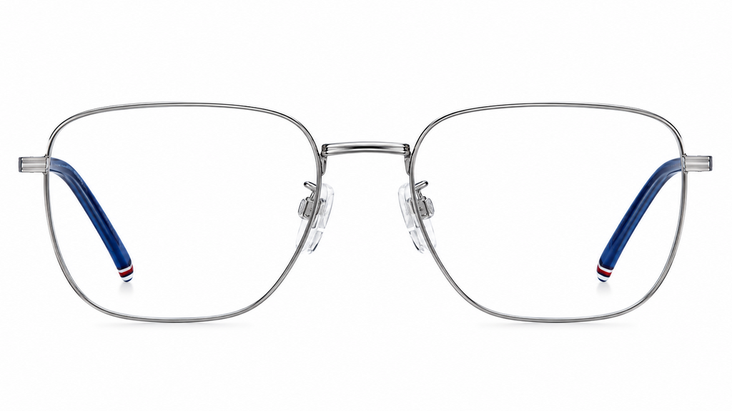 square gun metal eyewear 