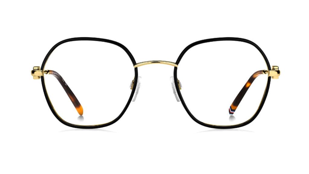 Cat eye gold and gold eyewear